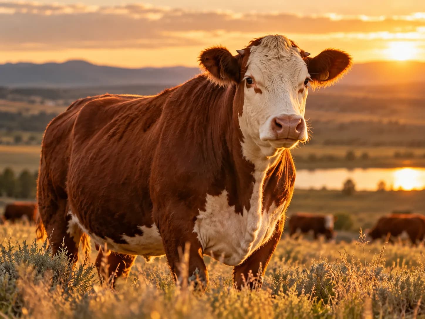 Ganado Simmental en potrero